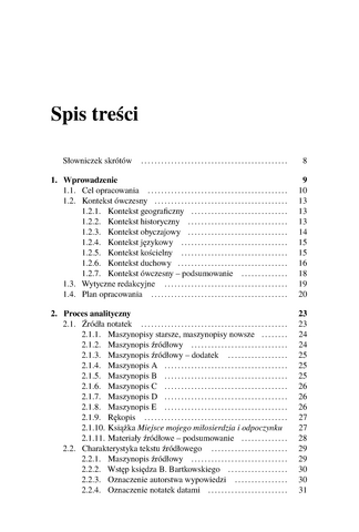 Original table of contents, page 5