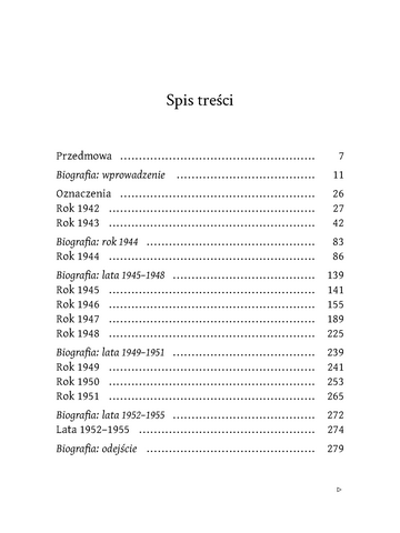 Original table of contents, page 5